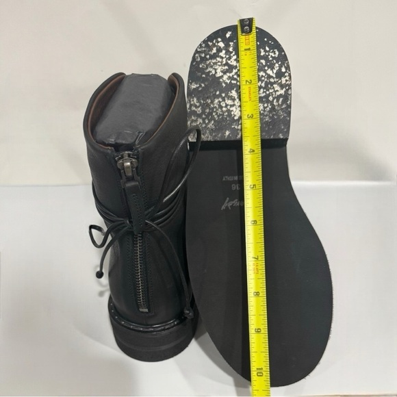 MARSELL PARRUCCA NABUCK SUEDE LEATHER ZIPPED COMBAT BOOTS BOOTIES BLACK SIZE 6 - Picture 12 of 14